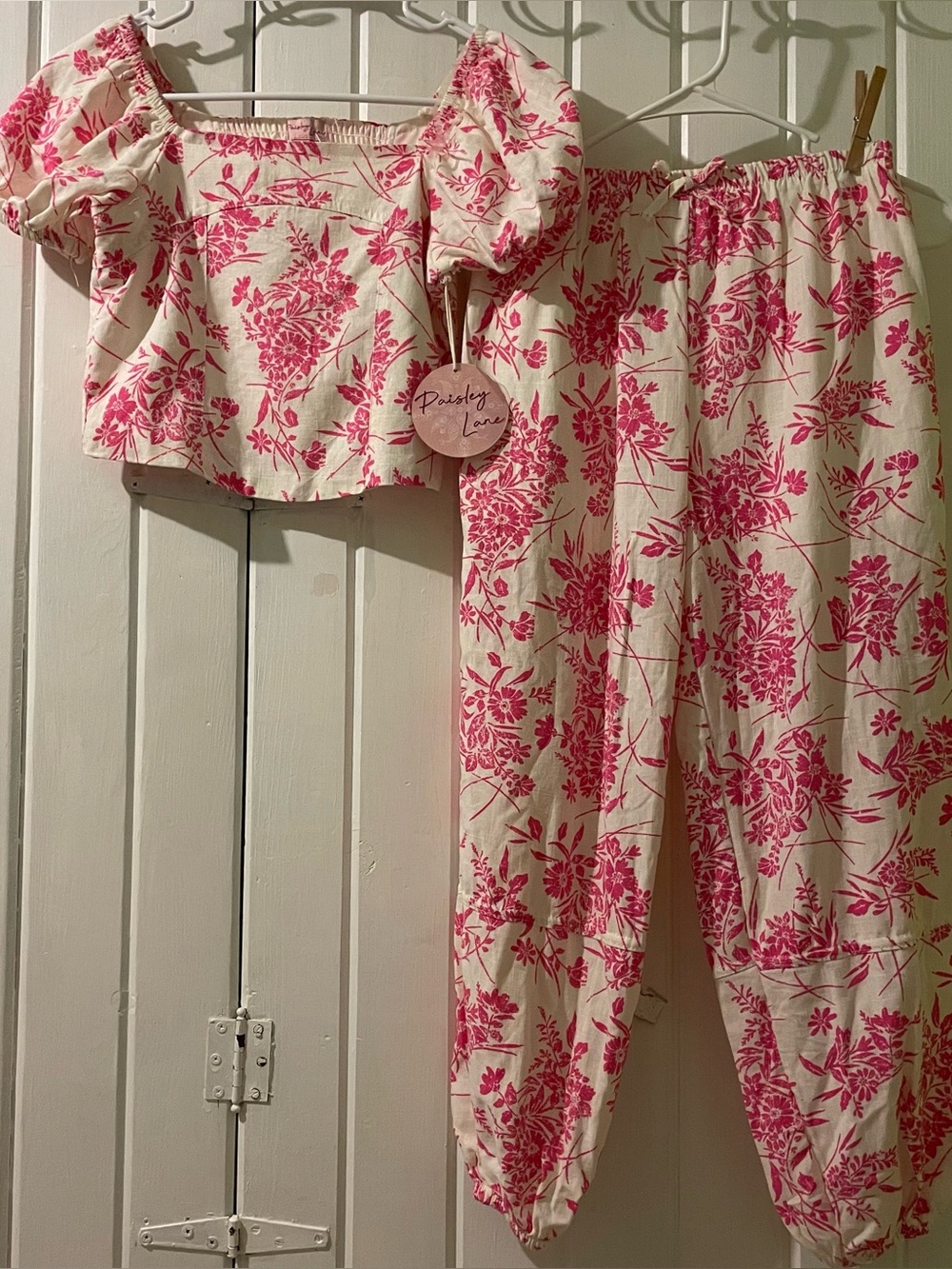 Paisley Lane 2 piece girls size 12 floral set-size 12 NWT